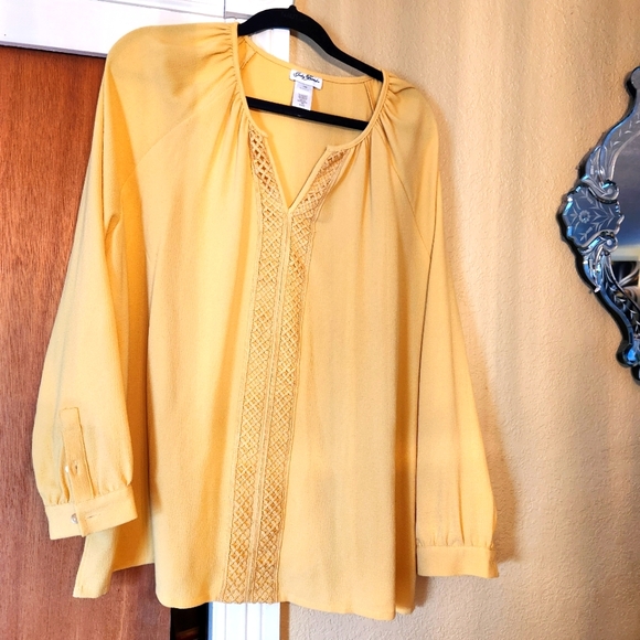 Judy Bond Tops - Judy Bond 18w plus size womens long sleeve blouse